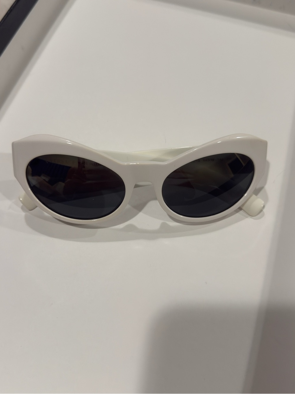 Versace White Cat-eye Sunglasses